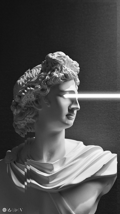 Roman Head Laser art brand color design designer photoshop roman symbol texture
