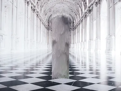 Roman Hallway Glitch architecture art color design photoshop roman texture