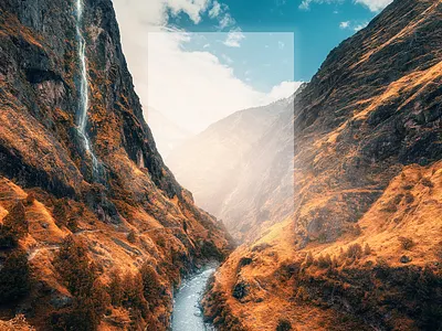 Fall Reflect 2 art color design designer glow nature photoshop surrealism texture