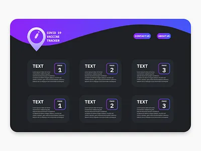 COVID 19 Vaccine Tracker app coronavirus covid covid 19 covid19 design ui ux web website website concept website design