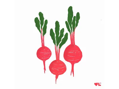 Beets | Vegetable Garden Illustration Series beets design garden gardening gardens handmade illustration illustration art illustration series organic organic food vegetable vegetables