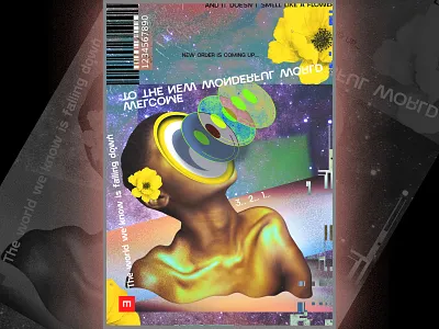 New World artwork creative design graphic illustration poster site typography ui ux website