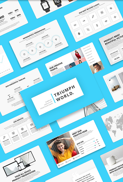 The Triumph World - Minimal PowerPoint Template pitch deck design powerpoint presentation powerpoint template ppt pptx presentation presentation template proposal template