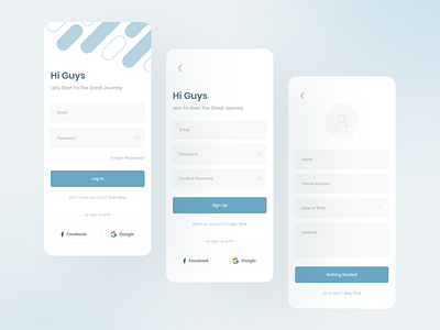 Login & Sign Up Page app app ui design login login form login page login screen mobile mobile app mobile app design register sign in sign up signin signup signup page ui uidesign uiux ux