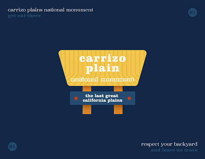 Get Out There - Carrizo Plains National Monument 3 blm bureau land management california get out there get outside great outdoors national monument nature nature design outdoors outdoors design outdoors sticker plains public lands retro