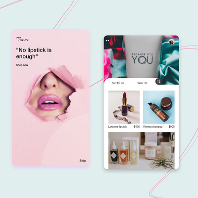 Focus brand cosmetics design dribble illustraion illustration mobile application mobile ui shampoo ui uiux web