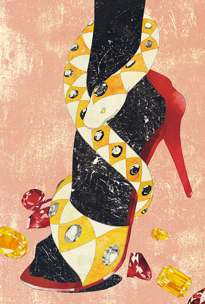 121218 fashion fashion illustration illustration shoes woman
