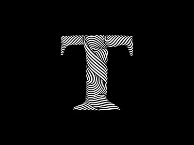 T flourishes lettering