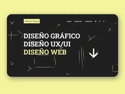Portfolio Web UI black css3 html5 portfolio sublimetext ui ux uxui web yellow