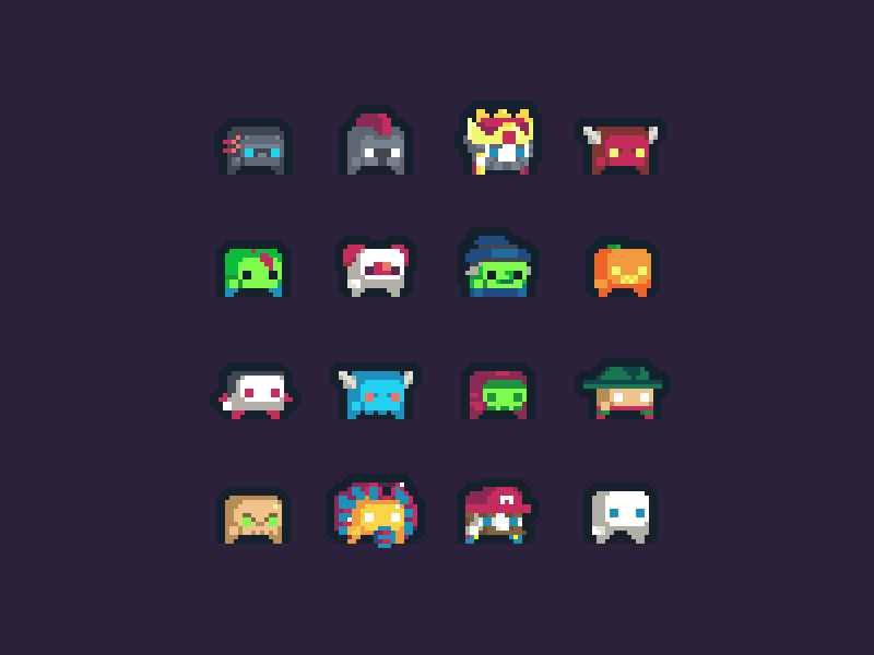 Halloween Costumes 8 bit 8 bit art animated gif animation chaotic chunky colorful colourful costumes cute desgin fraser game hayden low res pixel retro spooky thechaotic