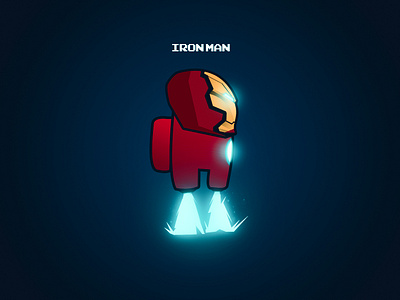 among us among us amongus cartoon character design characters glowing illustration ironman marvel studios marvelcomics shining skin