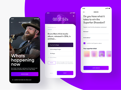 Abu Dhabi Events quiz contest abudhabi app design concept contest event app events inspiration puzzles ui ui design uidesign ux design