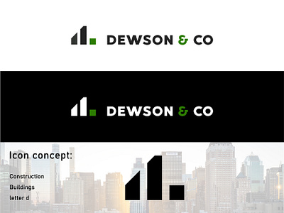 Dewson & co logo design branding challenge construction graphicdesign grid grid logo icon illustraion illustrator logo logo design logodesign logodesigner logotype vector