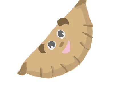 Gyoza children cute cute art illustration