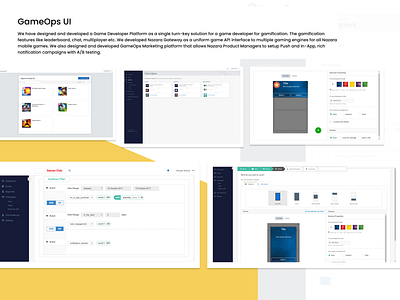 GamesOps UI analytics apache sparks apache sparks gaming mongodb nodejs tableu tableu