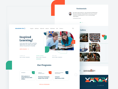 Website Redesign - KTI design education website figma design geometric design inspiration minimal new new website redesign ux ux design uxui web web design web page web page design webdesign website website design