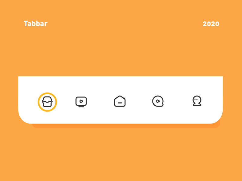 Tabbar Animation ae animation app design gif icon mobile mobile app mobile design tabbar ui ux