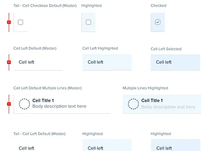 Table Components for Saleswhale Design System design system