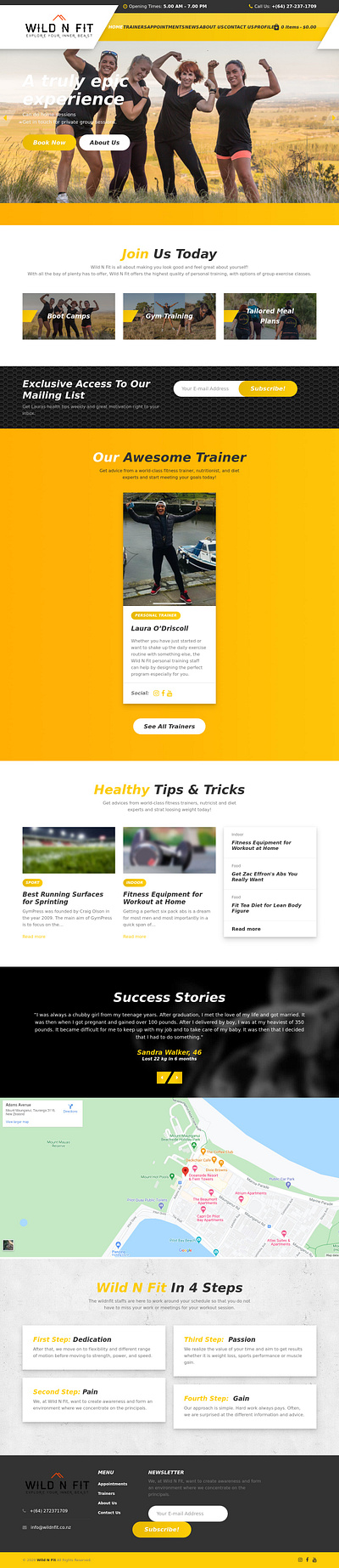 Wordpress Personal, Booking, Ecommerce Website