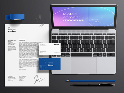 Apple Devices Mockup Set and Scene Creator apple device digital download free gadget imac ipad iphone macbook mockup render scene creator screen tablet ui web