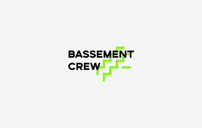 Bassement crew logotype concept bassement branding crew design logo logotype rave vector