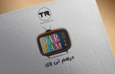 LOGO DESIGN (DARHAMTV) branding design graphic graphic design icon illustration logo logo design logo tv logos tv tv logo typography ui ux