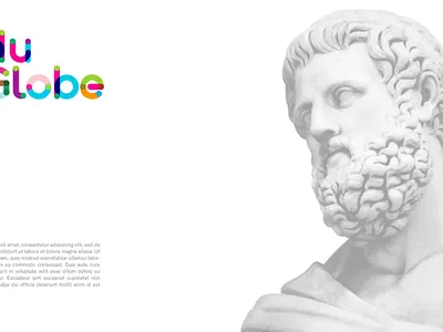 Eduglobe - Logotype adobe ancient greek bagstudios brand identity branding clean design education eduglobe fun graphic design minimal school visual identity