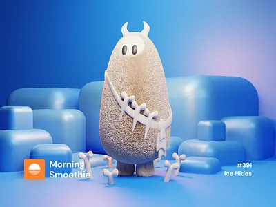 Ice Hides 3d 3d art blender blender3d bone character character animation character design characterdesign characters diorama fur furry ice illustration isometric isometric design isometric illustration low poly polar