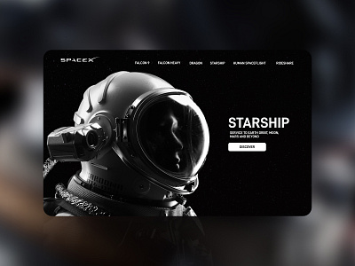 Daily UI 6 - Space X Redesign branding cosmonaut daily ui interface nasa redesign space spaceship spacex starship user interface website