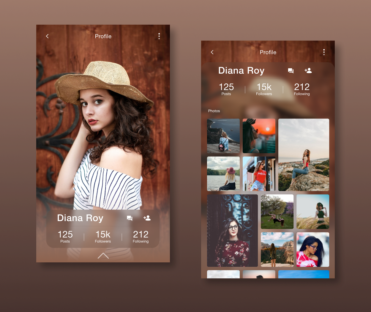 Example of Dailyui #006- User Profile