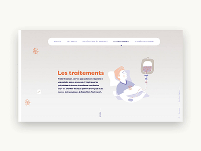 A propos du Cancer animation art direction branding design illustration minimal ui web webdesign website