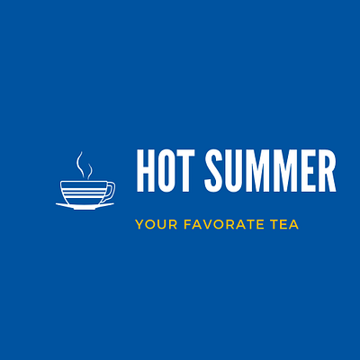 Hot Summer - A Tea Brand Demo Logo branding design logo logo design logodesign