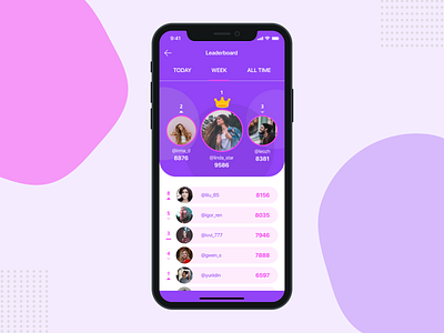 Leaderboard app design ios leaderboard ui ux web