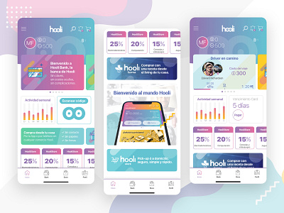 Hooli - UX/UI app app design biometric experience design fintech fintech app fintech branding mobile app mobile app design mobile design mobile ui ui ui design user experience user interface user interface design ux ux ui ux design