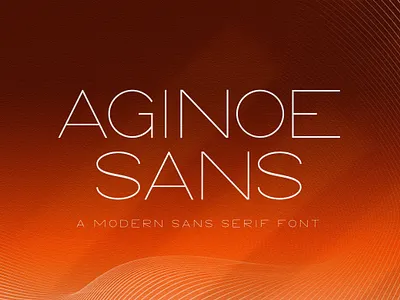 Aginoe - Modern Sans Serif Font bold branding display elegant font italic modern readable regular sans sansserif smooth typeface typography variable