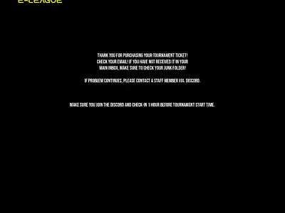 Crown E League Ticket Purchase