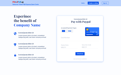 Payment page
