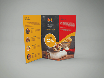Tri fold Broucher mockup
