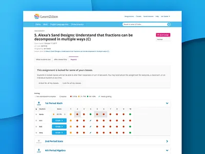 manualgrading bg classroom digital learning ed tech edtech grading students teachers ui ui design web design