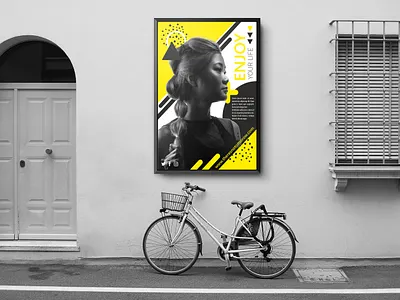 Enjoy the Life abstract design poster poster design