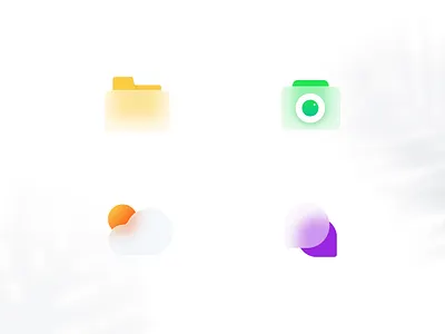 Frosted Icons Exploration (Free Download) colorfull concept design art exploration frosted frosted glass frosty icon icon design icon set iconography illustraion minimal modern icon trendy