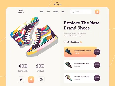 Sneaker Shop Platform 2020 trend app concept branding e commerce home screen illustration ios app design landingpage minimal modern ui productdesign shoe store shoes landing page sneaker typography ui ux web design web designer website
