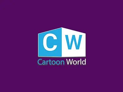 Cartoon TV Channel branding illustration logo vector