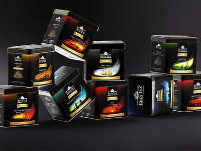 Beta Tea / Black Tea Packaging Design branding clean graphics logo minimal package package design typography