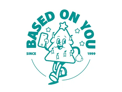 based on you illustration mobile xmas tree