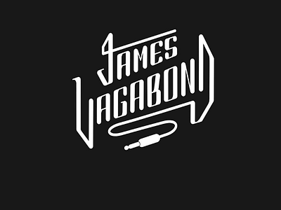 James Vagabond dj logo producer music lettering