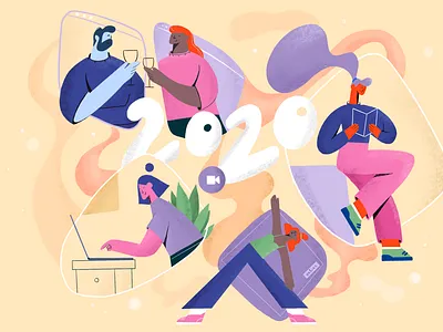 2020 year 2020 2020 trends covid 19 design draw graphics illustration procreate