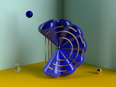 Letter D in Adobe Dimension 36daysoftype 3d adobe adobedimension design ideas typogaphy web