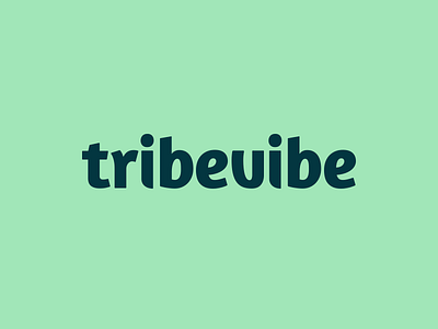 Tribevibe Logotype brand brand design brand identity branding community custom type fresh fresh colors green lettering lettermark logo logo design logotype natural nature organic sustainability sustainable traveling