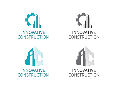 INNOVATIVE CONSTRUCTION LOGO IDEA branding logo